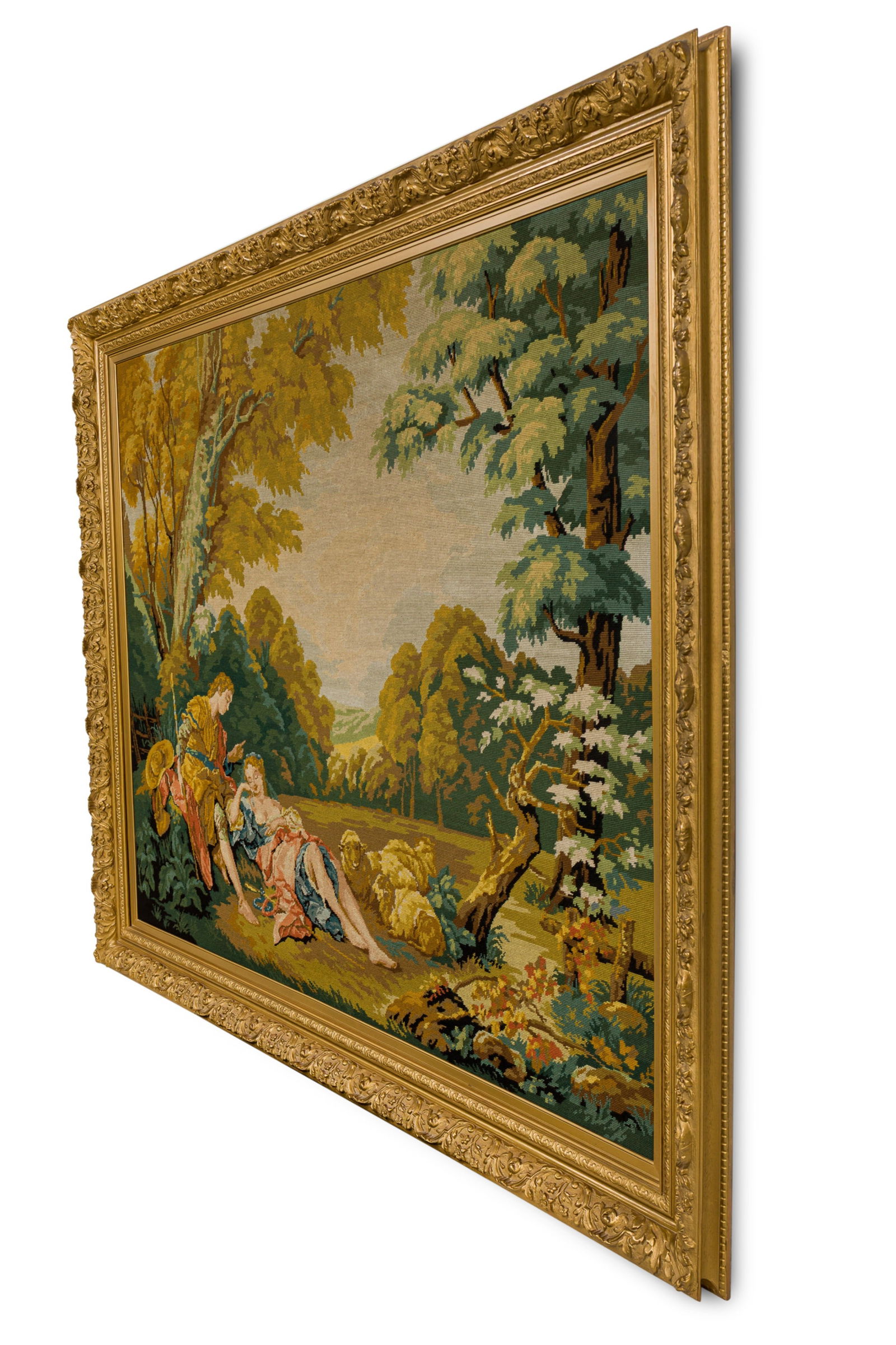 Large Victorian Needlepoint Tapestry (1 of 7)
