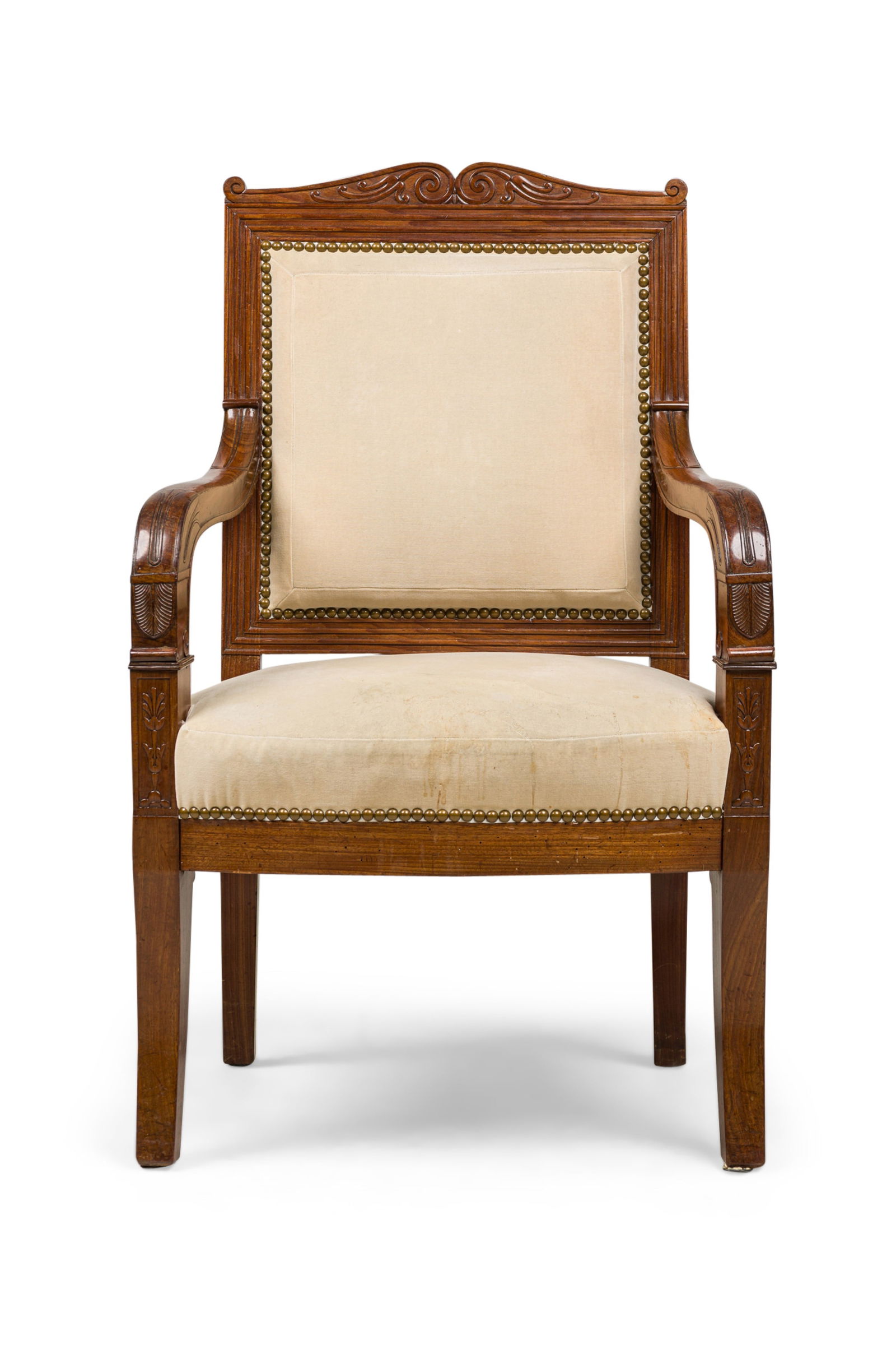 French Empire Mahogany Fauteuil (1 of 12)