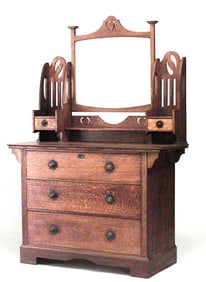 English Arts and Crafts Oak Dresser