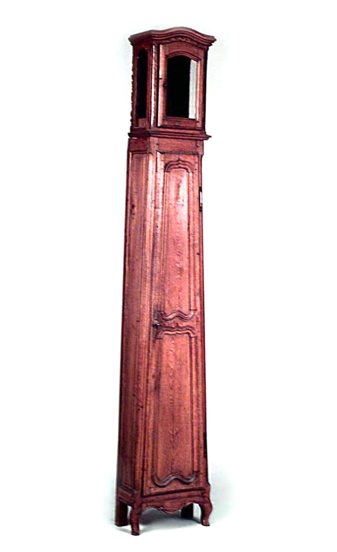 French Provincial Oak Grandfather Clock (1 of 1)