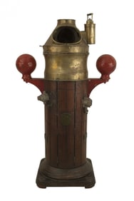 Victorian Brass & Wood Ship Binnacle