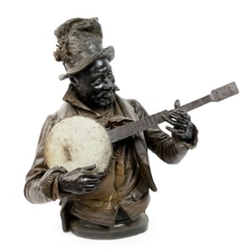After Pietro Calvi, Banjo Player Bust