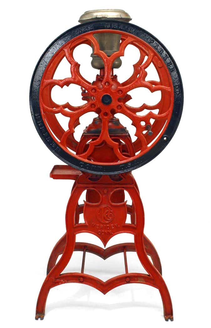 American Victorian Painted Coffee Grinder (1 of 3)