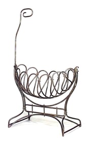 Austrian Brass Bentwood style Cradle