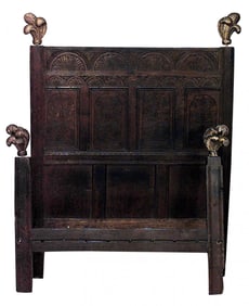 Italian Renaissance Walnut Full Size Bed