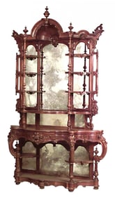 Victorian Style Rosewood Etagere