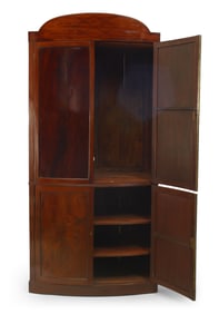 Pair of English Regency Style Mahogany Cabinets