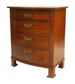 English Sheraton  Style Mahogany Small Chest