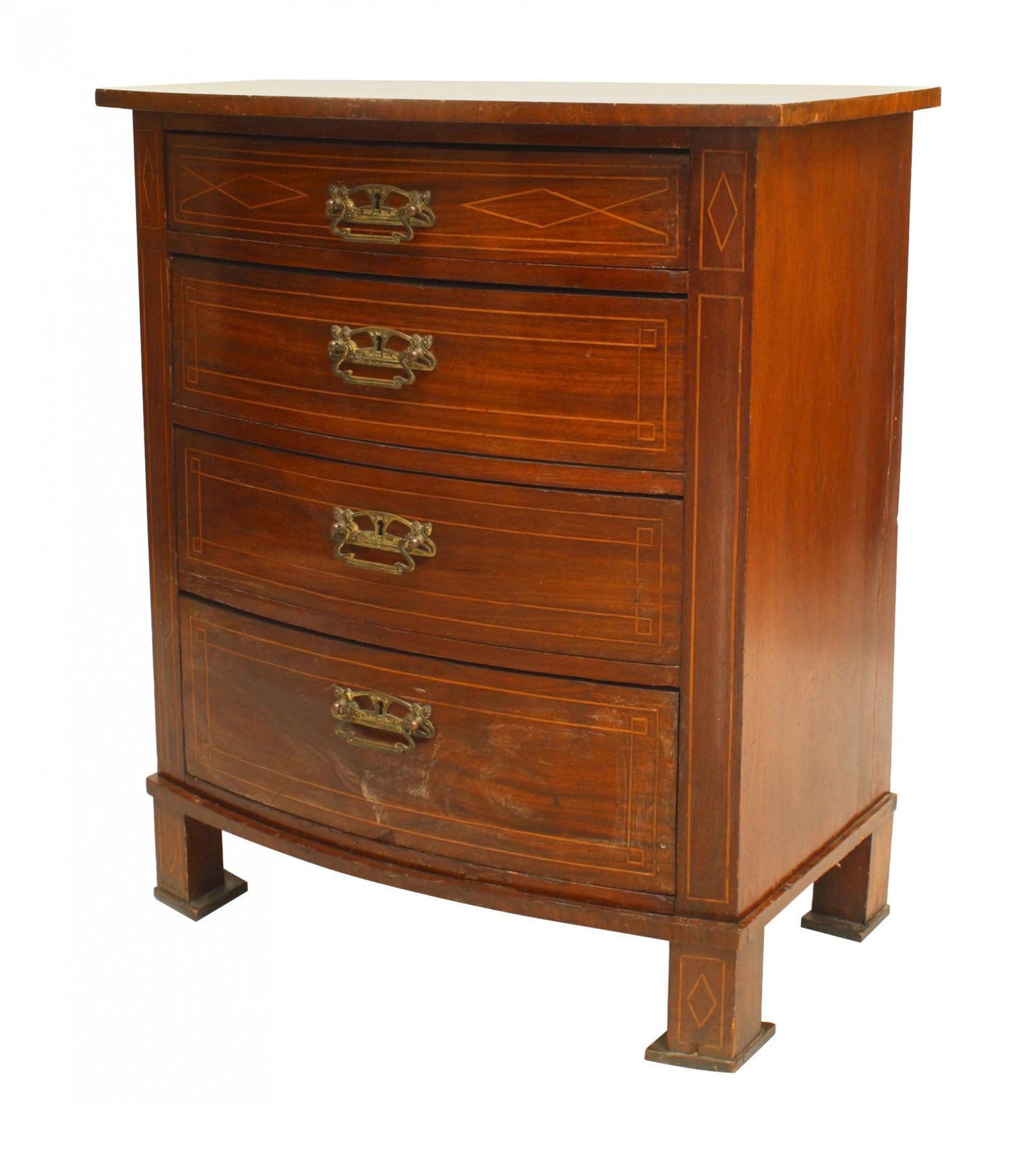English Sheraton  Style Mahogany Small Chest (1 of 5)