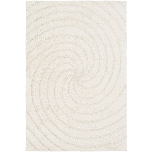 Beige Cut Spiral Area Rug (1 of 2)