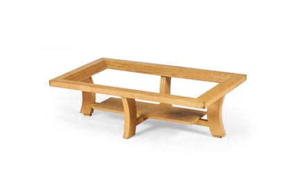 Paul Frankl for Brown Saltman  Post-Art Deco Cerused Oak Coffee / Cocktail Table Frame