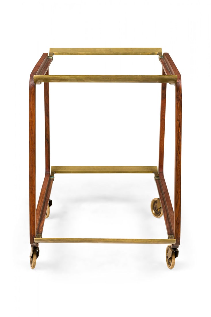 Mid-Century Teak and Brass Serving Trolley (1 of 7)