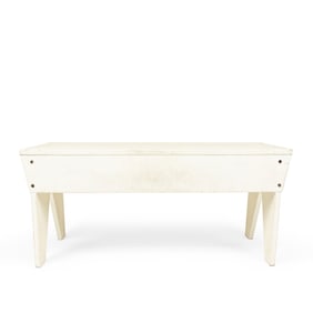 American Country White Bench
