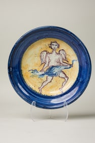 Scheibbs Pottery, Secessionist Majolica Charger