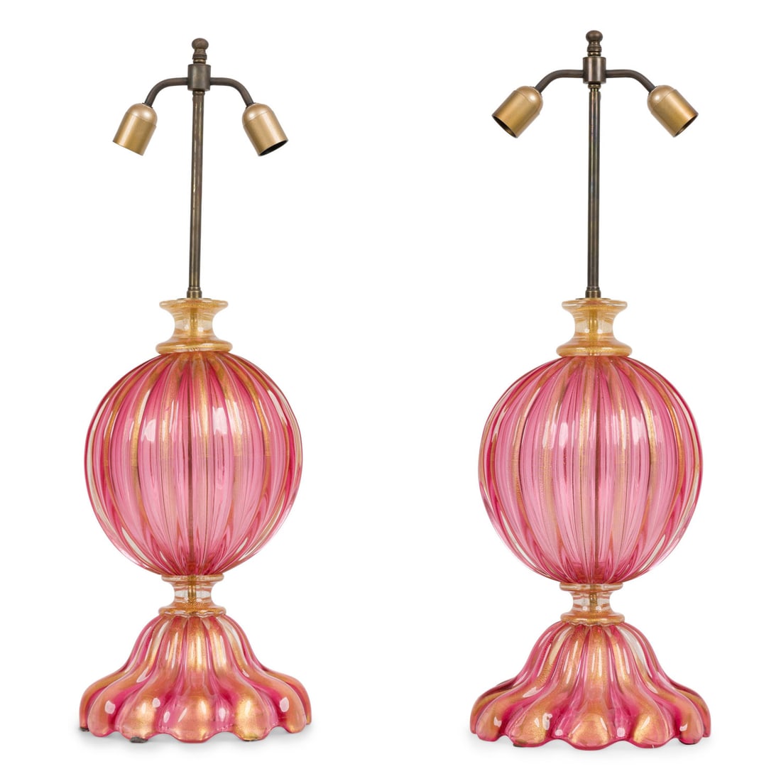 Archimede Seguso, Pair Murano Table Lamps (1 of 13)