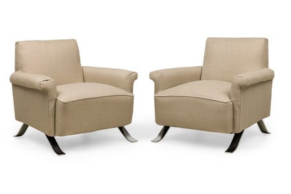 Ico Parisi (Manner), Pair Lounge Chairs