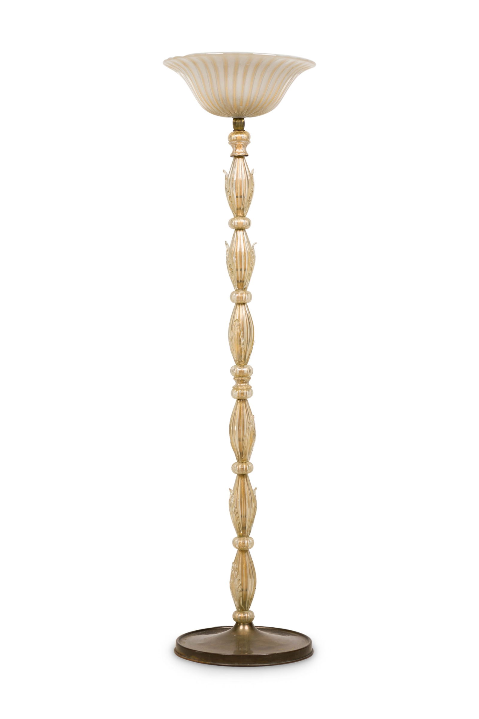 Barovier Or Seguso Murano Torchiere Floor Lamp (1 of 8)