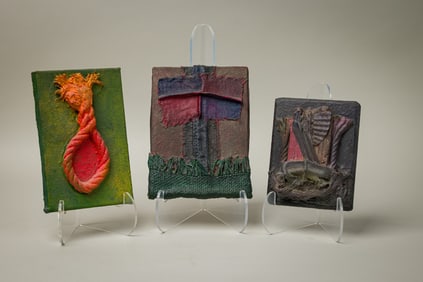 Yvon Prevel, (3) Multimedia Paintings, C. 1987