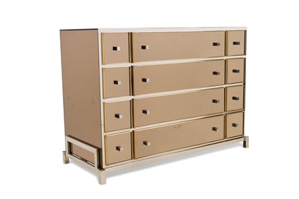 Sandro Petti For Angolometalarte, Mirrored Chest Of Drawers