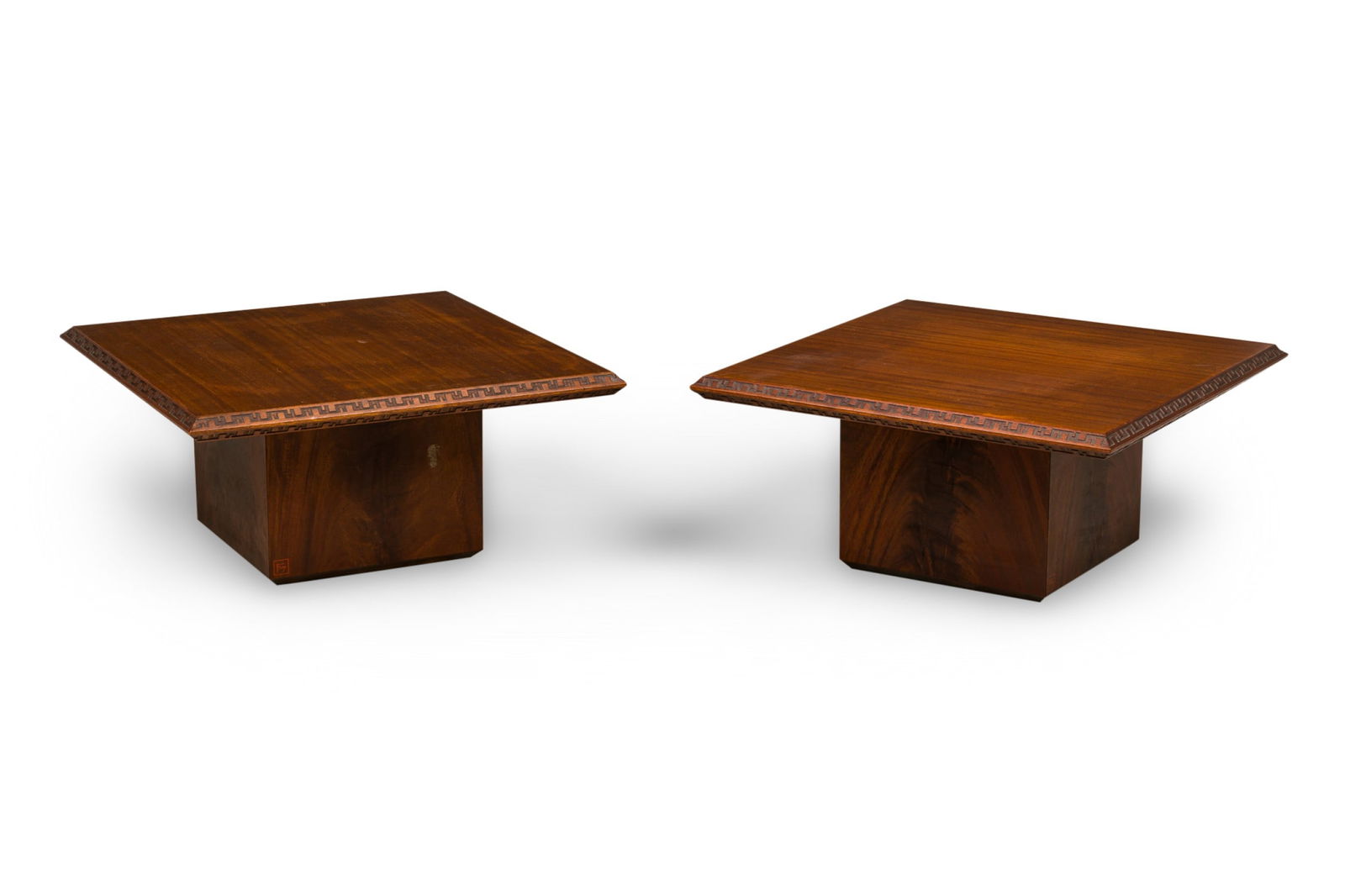 Frank Lloyd Wright, Pair Taliesin Side Tables (1 of 10)