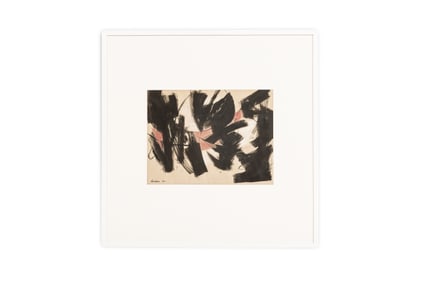 Abstract Expressionist School, Watercolor Painting, 1962