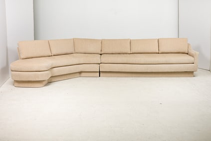 Harvey Probber, Large Curved 2-Piece Sectional