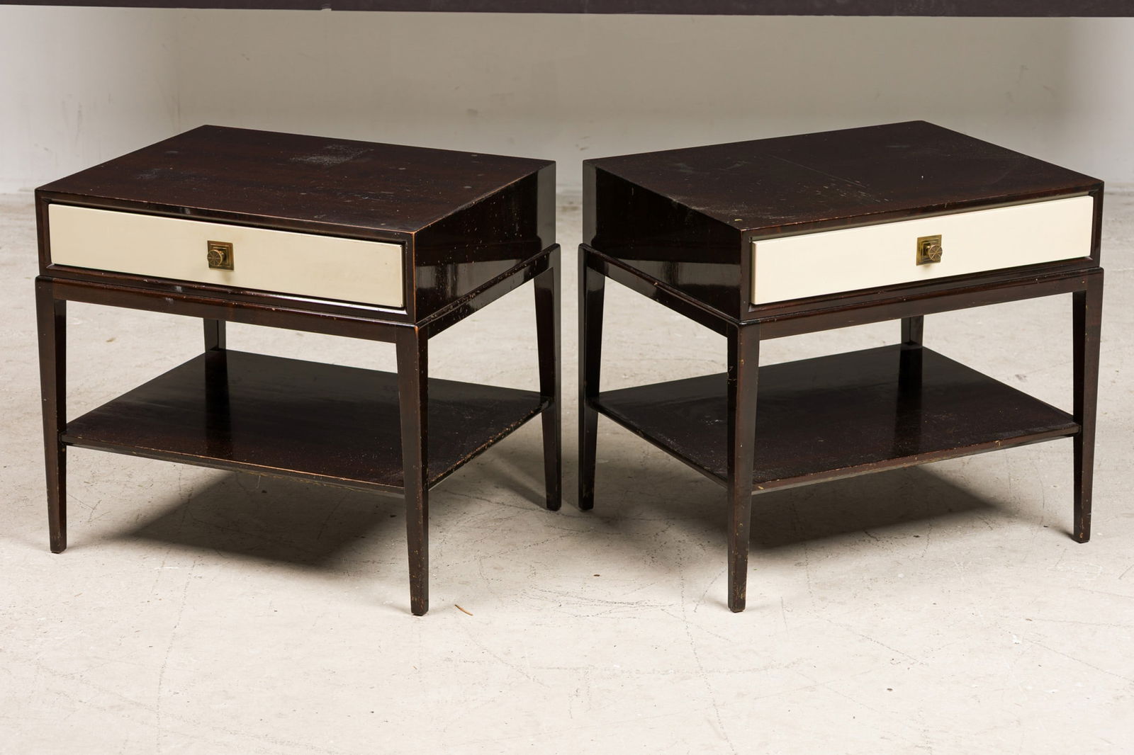 Tommi Parzinger, Pair Bedside Tables (1 of 12)