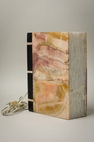 Raul Farco, Onyx Book Light Sculpture, C. 2010