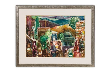 Aharon Giladi, Watercolor On Paper