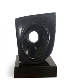 B. Weiss, Black Stone Sculpture, 09