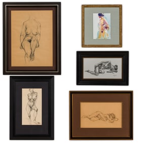 Modern School, (5) Figure Drawings