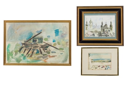 Laszlo Roth, (3) Watercolors