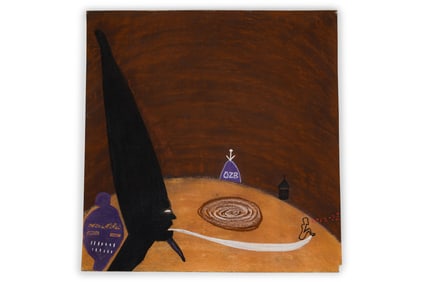 Ouattara Watts, Large Conte Drawing, 1993