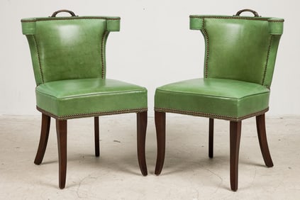 (2) Hollywood Regency Occasional Chairs