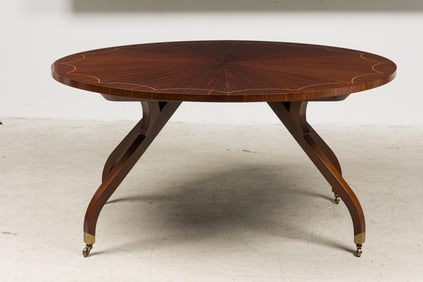 Bolier & Company, Round Inlaid Dining Table