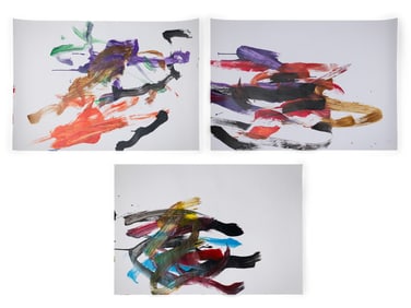 Komar & Melamid, (3) Elephant Paintings, C. 1998