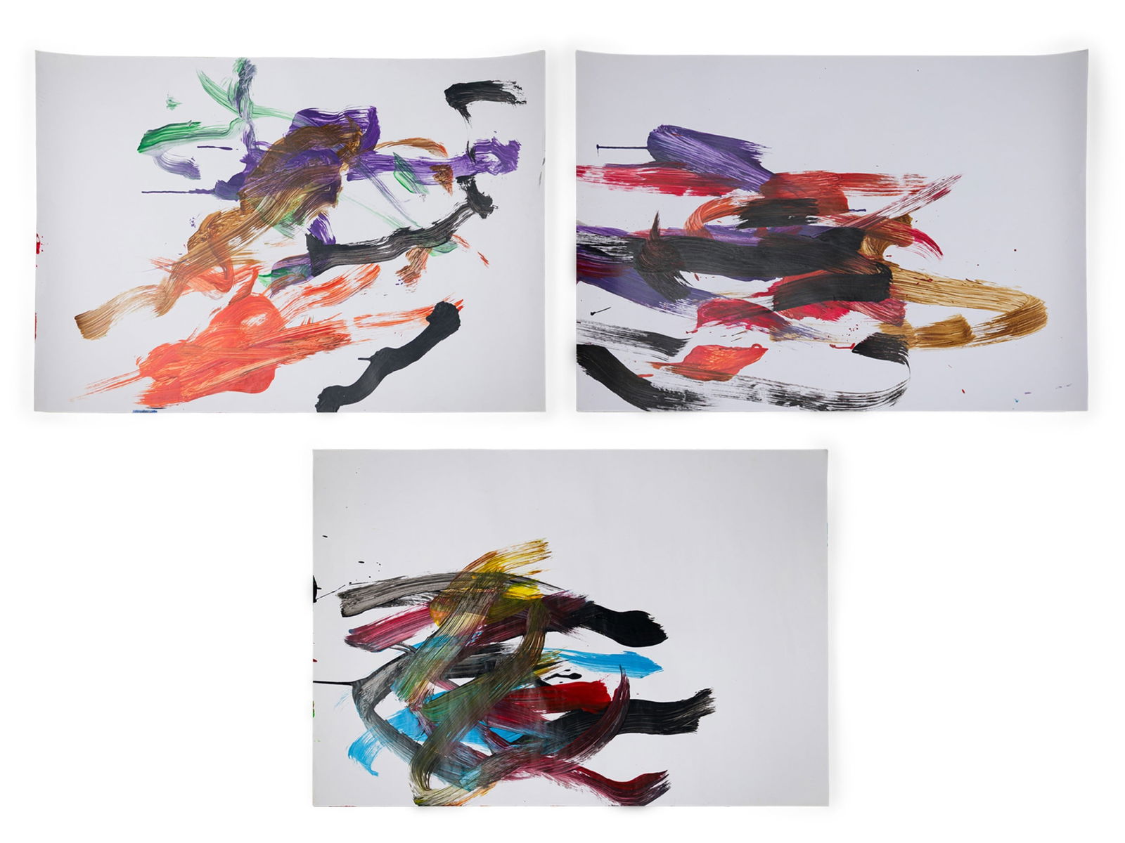 Komar & Melamid, (3) Elephant Paintings, C. 1998 (1 of 20)