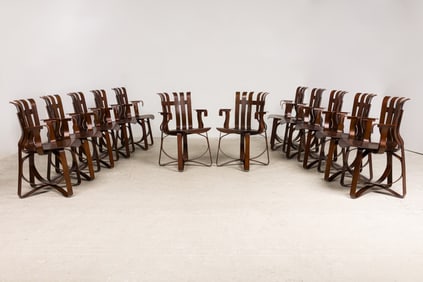 Frank Gehry, (12) "Hat Trick" Side Chairs