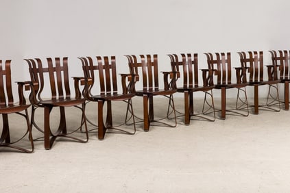 Frank Gehry, (8) "Hat Trick" Side Chairs