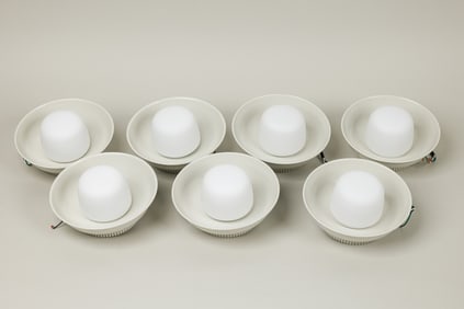 (7) Contemporary Rbw Flush Mount Led Hoist Sconces