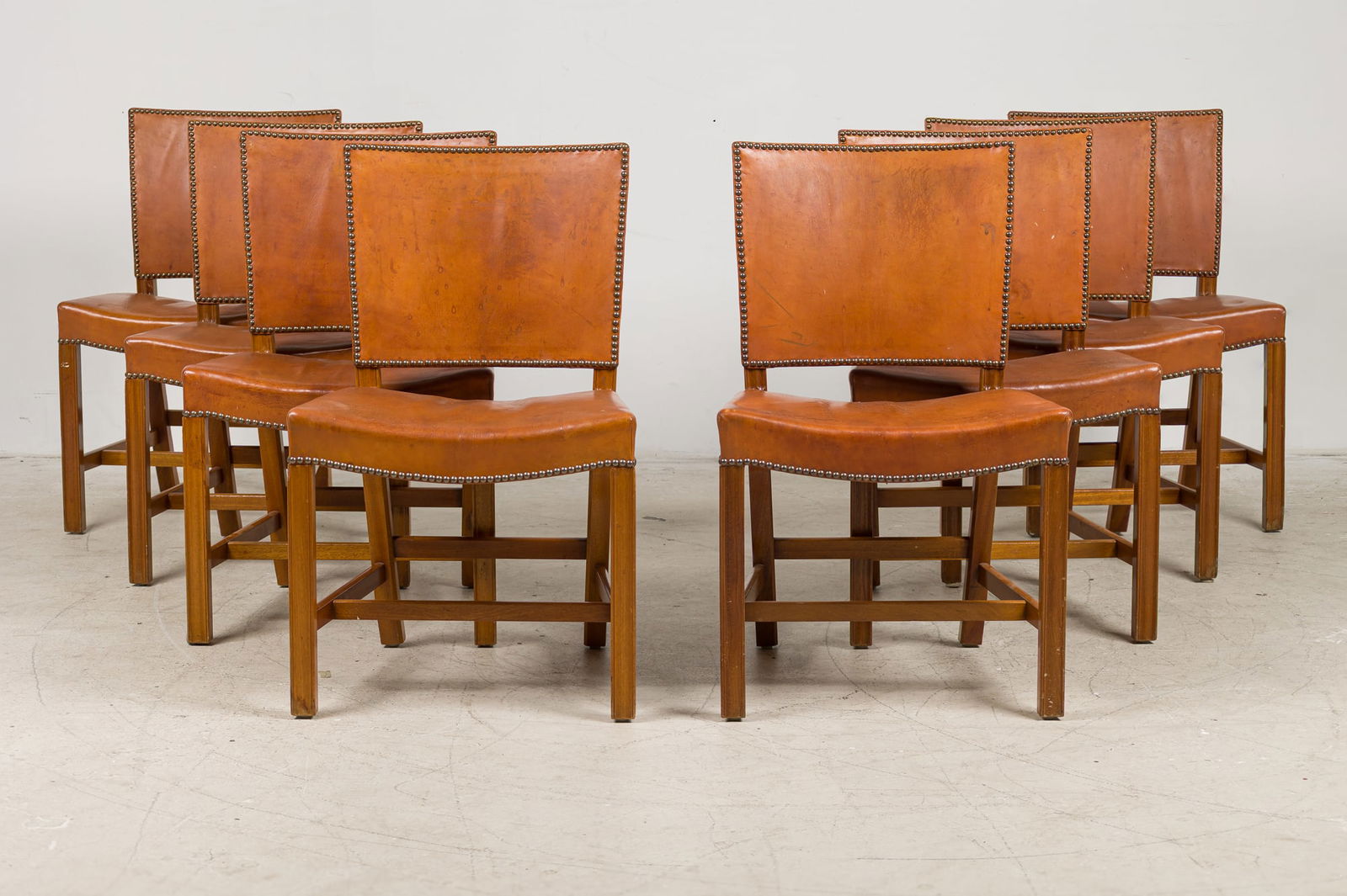 Kaare Klint, (8) "Red" or Barcelona dining chairs model 3758 (1 of 17)