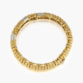 Diamond Yellow Gold Bracelet