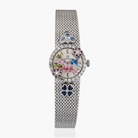 Vintage Omega Ladies Watch With Gemstones