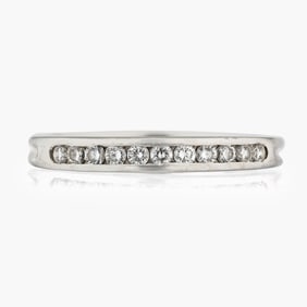 TiffanyCo. Diamond Band in Platinum