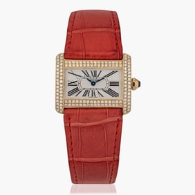 Cartier Tank Divan In 18K Yellow Gold