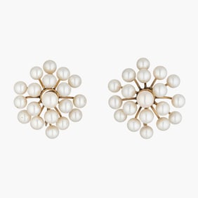 Seed Pearls 14K Yellow Gold earrings
