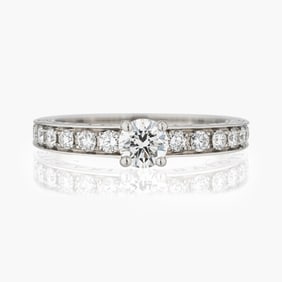 Bvlgari " Dedicata a Venezia" Diamond Ring in Platinum