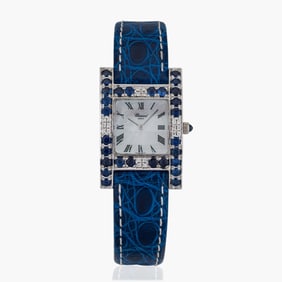 Chopard Your Hour In 18K White Gold, Sapphire and Diamonds