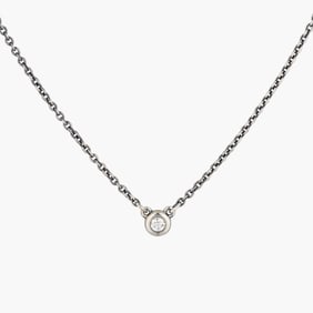Single Diamond Pendant/Necklace By Elsa Paretti For Tiffany&Co.