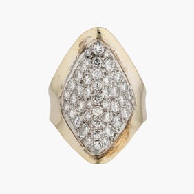 Vintage Diamond Ring in 14K Yellow Gold